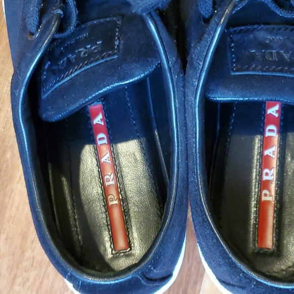 Prada Black Velvet Low-top Sneaker - Picture 10 of 10